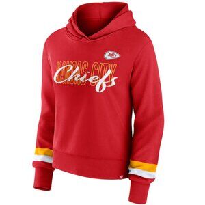 Kansas City Chiefs Fanatics Women's Over Under Pullover Hoodie Red XL